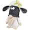 9" Tan & Gray Plush Floral Sheep Gnome Easter Decoration